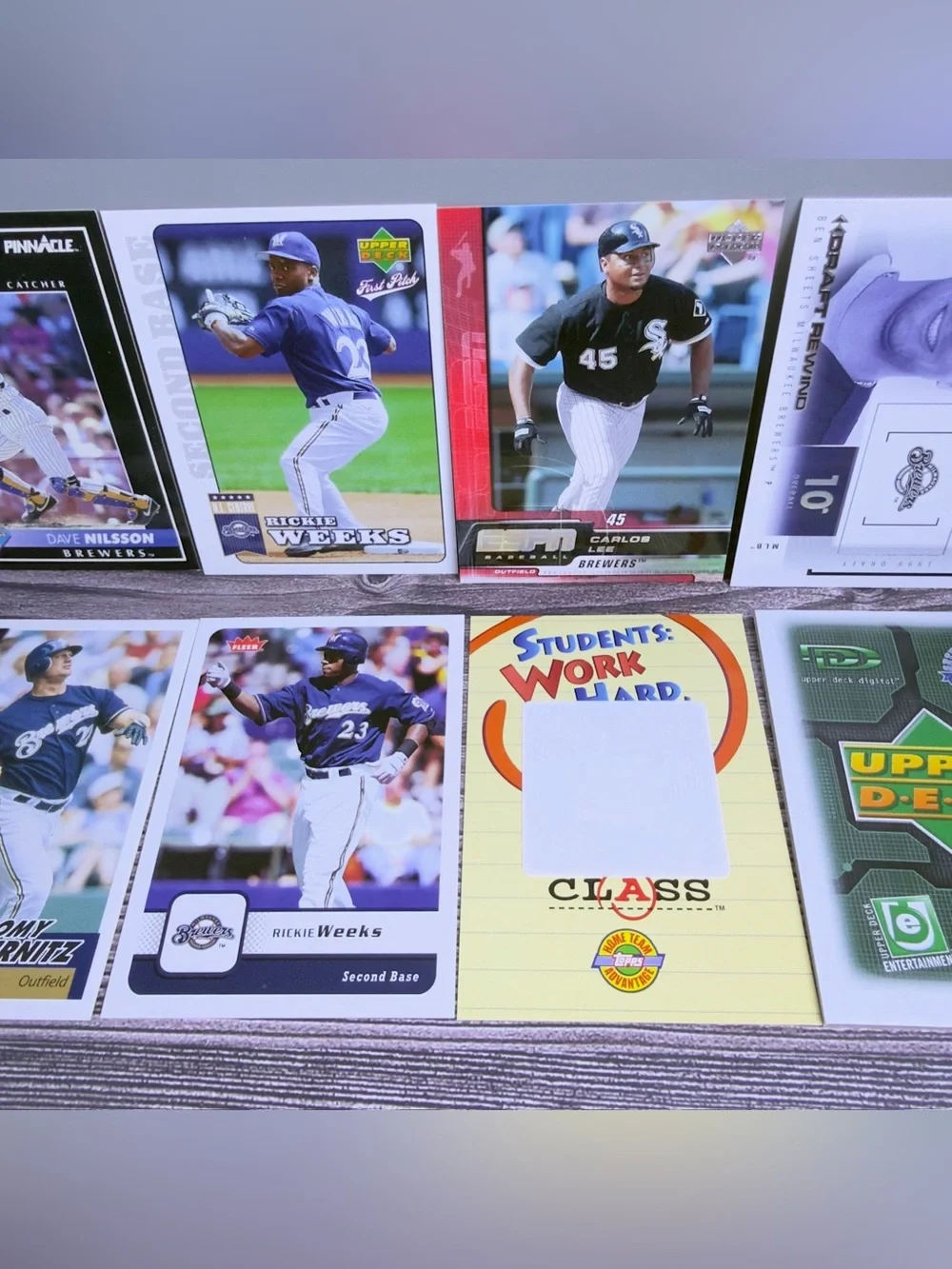 Milwaukee Brewers Card Lot 12x Weeks Burnitz Nilsson +